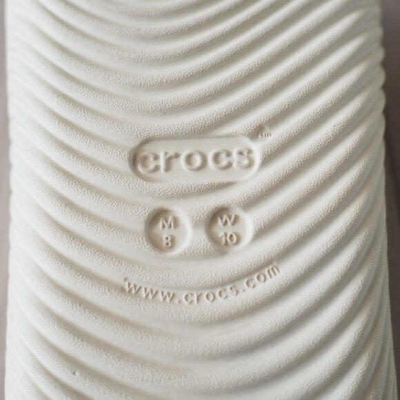 Crocs Mellow Recovery Flip Flops Cream Stucco Size Unisex W 10 M 8 - Picture 4 of 11